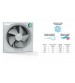 CG POSH-AIR 200 mm (8 inch) Plastic Exhaust Fan for Kitchen, Bathroom and Office (White)